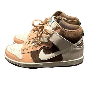 Nike dunk high light chocolate